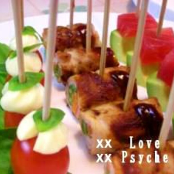 クリスマスカラー ピンチョス3種 レシピ 作り方 By Xxxぷしゅけxxx 楽天レシピ